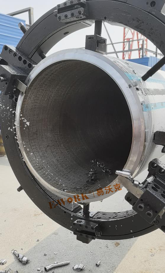 遼寧盤錦化工廠切割坡口現(xiàn)場(chǎng)